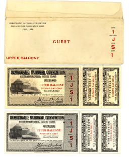 DNC 1948 Tickets - Charlotte Observer