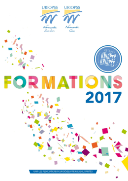 Catalogue des formations INTER 2017 - URIOPSS Basse