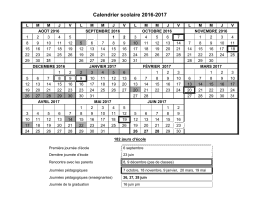 School Calendar 2007-2008