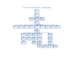 La Structure Hiérarchique - Organigramme