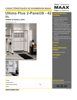 Ultima Plus 2-Panel38 - 42 in.