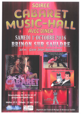 voir affiche - Brinon sur Sauldre