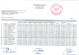 Synth&egrave;ses des r&eacute;sultats du semestre 3