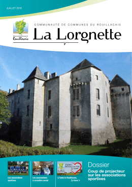 Lorgnette JUILLET 2016 - Communauté de Communes du Rouillacais