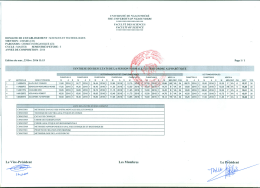 Synth&egrave;ses des r&eacute;sultats du semestre 3