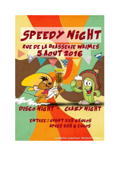 speedy night affiche