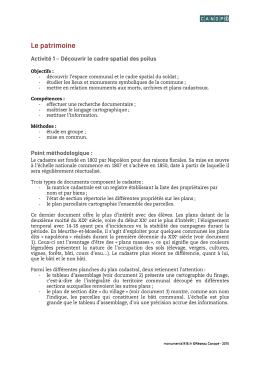 Activit&eacute; 1 - D&eacute;couvrir le cadre spatial des poilus