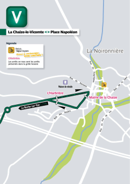 Plan de la ligne sur la commune de la Chaize Le Vicomte