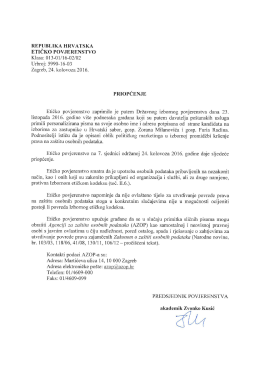Priopćenje - zaštita osobnih podataka u izbornoj promidžbi
