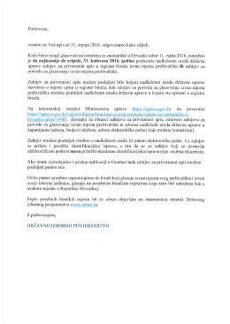 Glasovanje izvan mjesta prebivališta