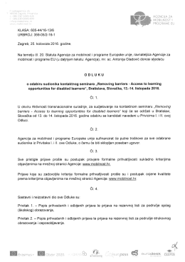ovdje - Agencija za mobilnost i programe EU
