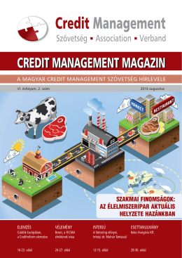 Credit Management Magazin 2016 augusztus