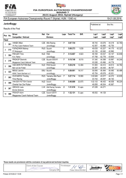 FIA AX EB 7.futam / Nyirád (HUN) döntő eredmények