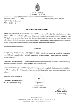 hirdetménye - ommf.gov.hu