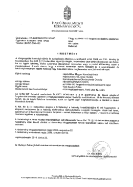 Page 1 HAJDÚ-BIHAR MEGYEI KORMÁNYHIVATAL