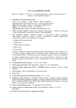 Výzva na predkladanie ponúk - Vypracovanie