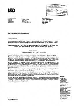 Preru&scaron;enie distrib&uacute;cie elektriny