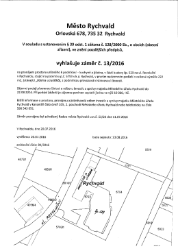 St&aacute;hnout - Město Rychvald