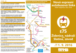 Let&aacute;k s informacemi k expresn&iacute;m link&aacute;m E50 a E75