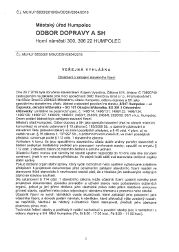 Veřejná vyhláška