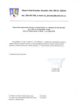 Volby - Jmenov&aacute;n&iacute; zapisovatele OVK