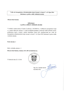Volby 2016 - kraj