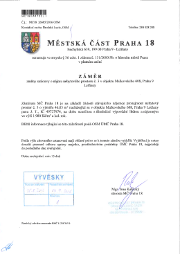 zněn&iacute; - Praha 18 Letňany