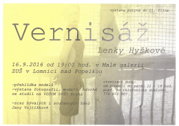 Plakat_Vernisaz Lenky Hyskove