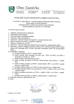 Obec Zast&aacute;vka