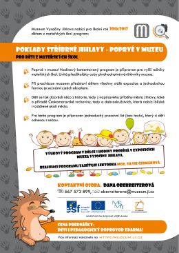 Page 1 Muzeum Vysočiny Jihlava nabízí pro školní rok 2016/2017