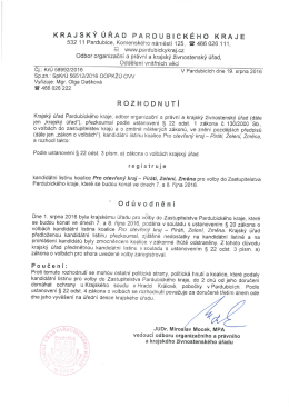 Pro otevřený kraj - Piráti, Zelení, Změna