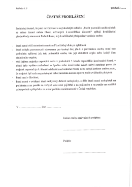 Čestn&eacute; prohl&aacute;&scaron;en&iacute; - Spr&aacute;va veřejn&eacute;ho statku města Plzně