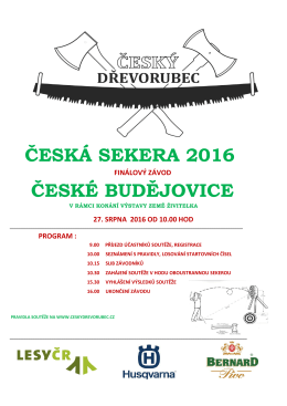 Plakát Česká sekera 2016 - Výstaviště České Budějovice as