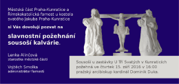 Pozvánka na požehnání kalvárie