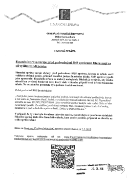 Varování před podvodnými SMS zprávami