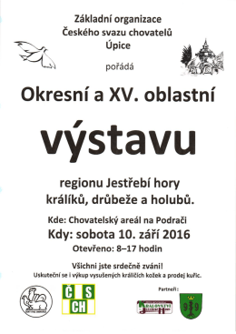 Page 1 Základní organizace Českého svazu chovatelů Upice >~ſ