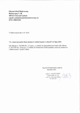 Volební komise - Obec Habrovany