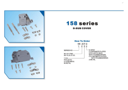 67 158 series D-SUB COVER Huw Tn Drcler Éßìâfë