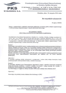 szczeg&oacute;ły - PKS KŁODZKO