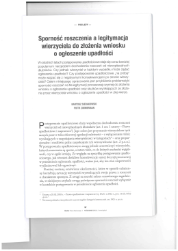 Wniosek o ogłoszenie upadłości