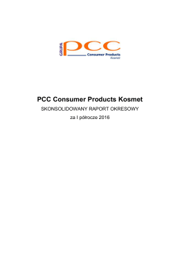 PCC Consumer Products Kosmet