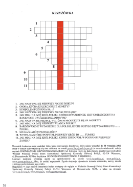 Krzyżówka - Policja.pl