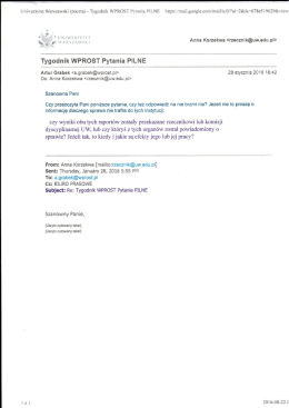Page 1 Uniwersytet Warszawski (poczta)