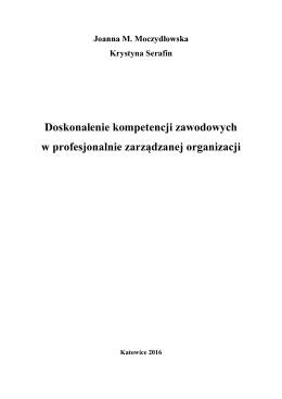Doskonalenie kompetencji zawodowych