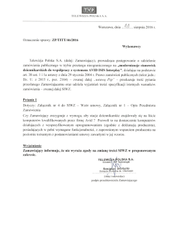wyjaśnienie treści SIWZ 3