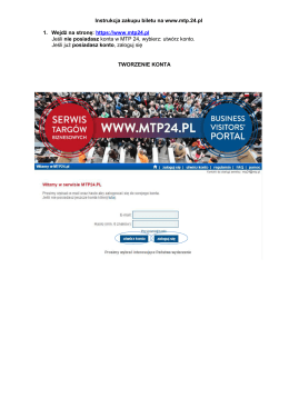 Jak kupić bilet na www.mtp24.pl