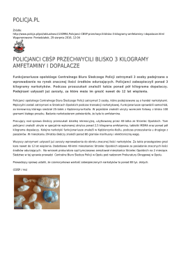 policja.pl policjanci cbśp przechwycili blisko 3 kilogramy amfetaminy