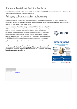 Generuj PDF - Komenda Powiatowa Policji w Raciborzu