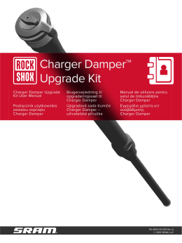 95-4018-013-100 Rev A Charger Damper Upgrade Kit User Manual