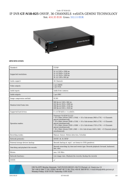 IP DVR GT-N18-025 ONVIF, 36 CHANNELS +eSATA